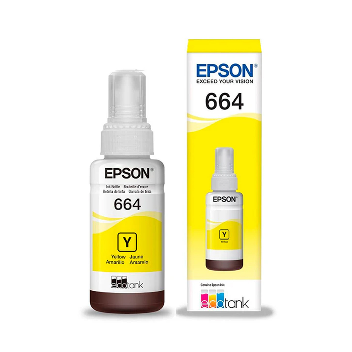 TINTA EPSON ORIGINAL T664 AMARILLO