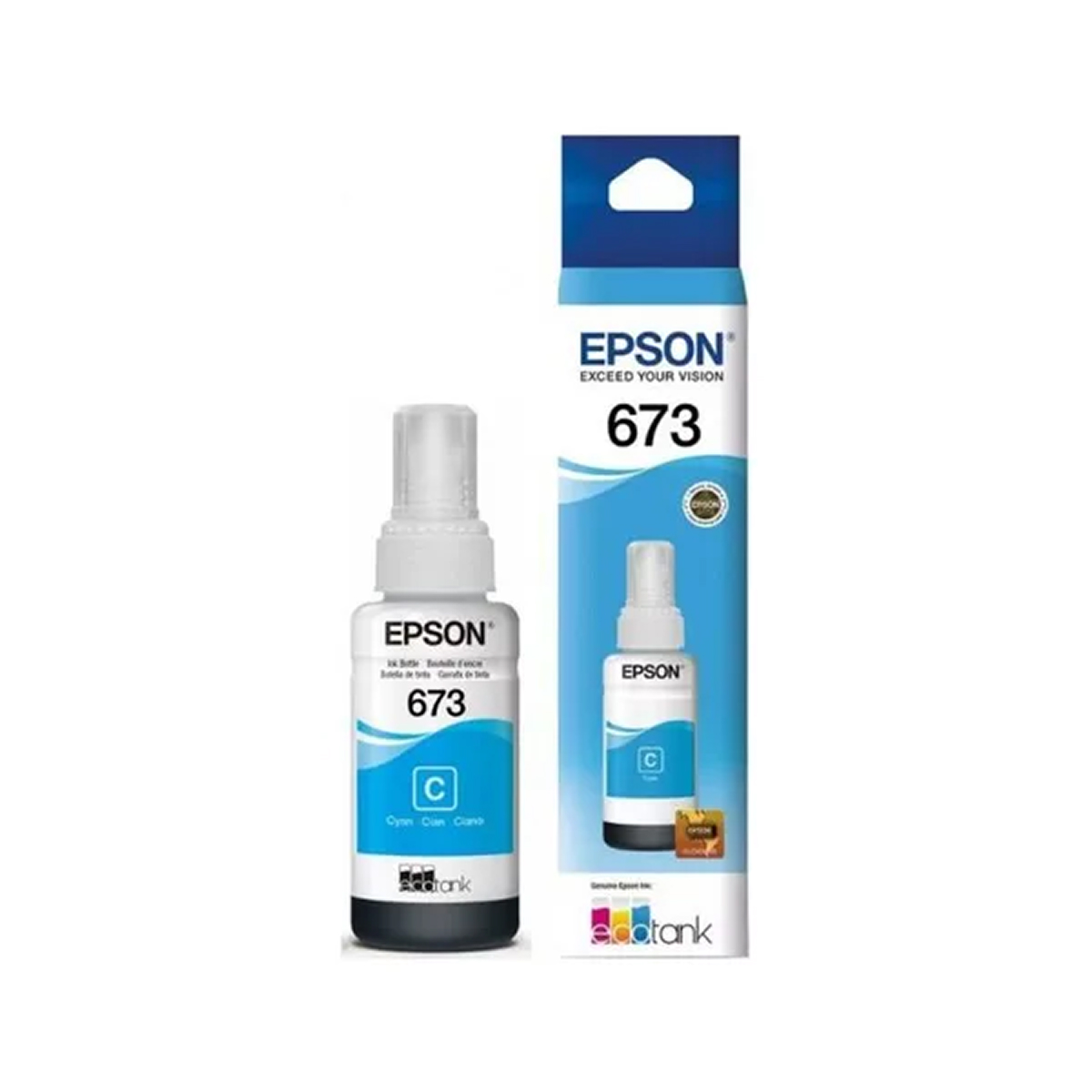 TINTA EPSON ORIGINAL T673 CYAN