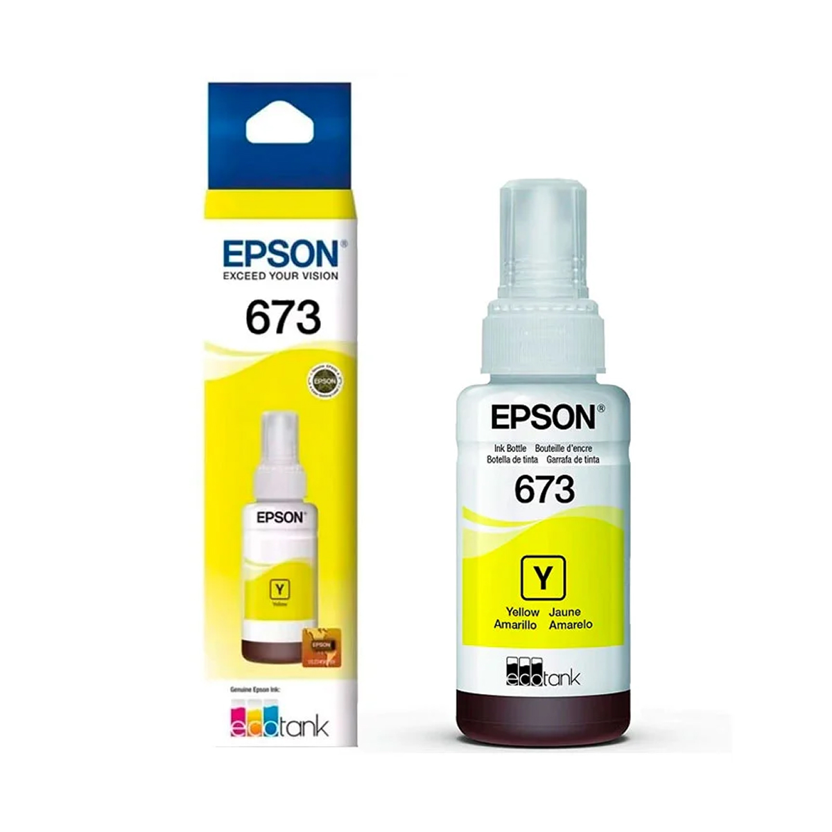 TINTA EPSON ORIGINAL T673 AMARILLO