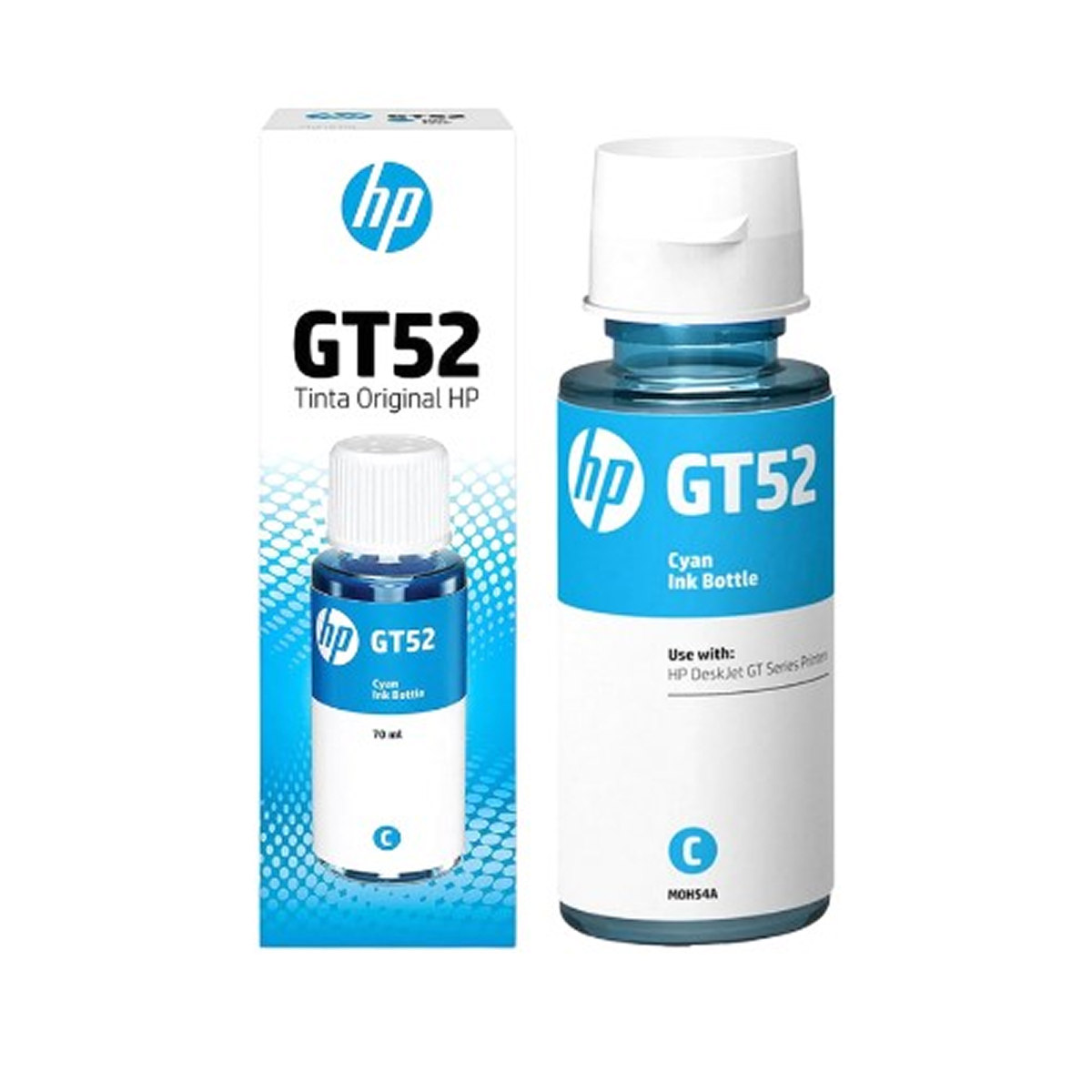 TINTA HP ORIGINAL GT52 CYAN