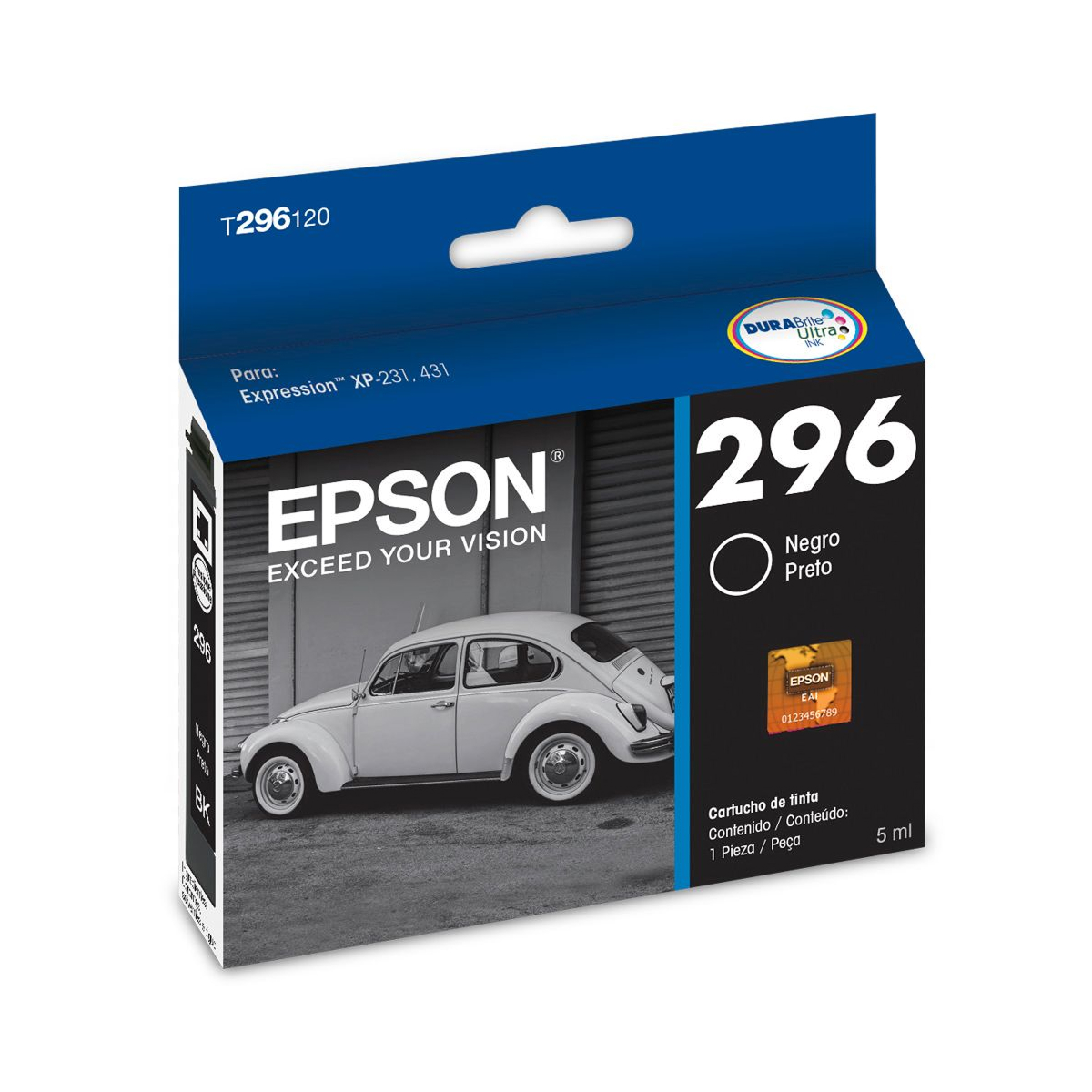 CARTUCHO DE TINTA EPSON ORIGINAL 296 NEGRO