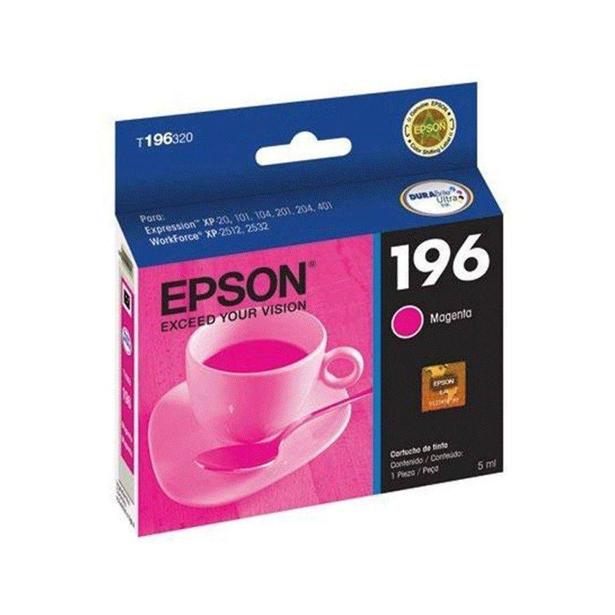 CARTUCHO DE TINTA EPSON ORIGINAL 196 MAGENTA