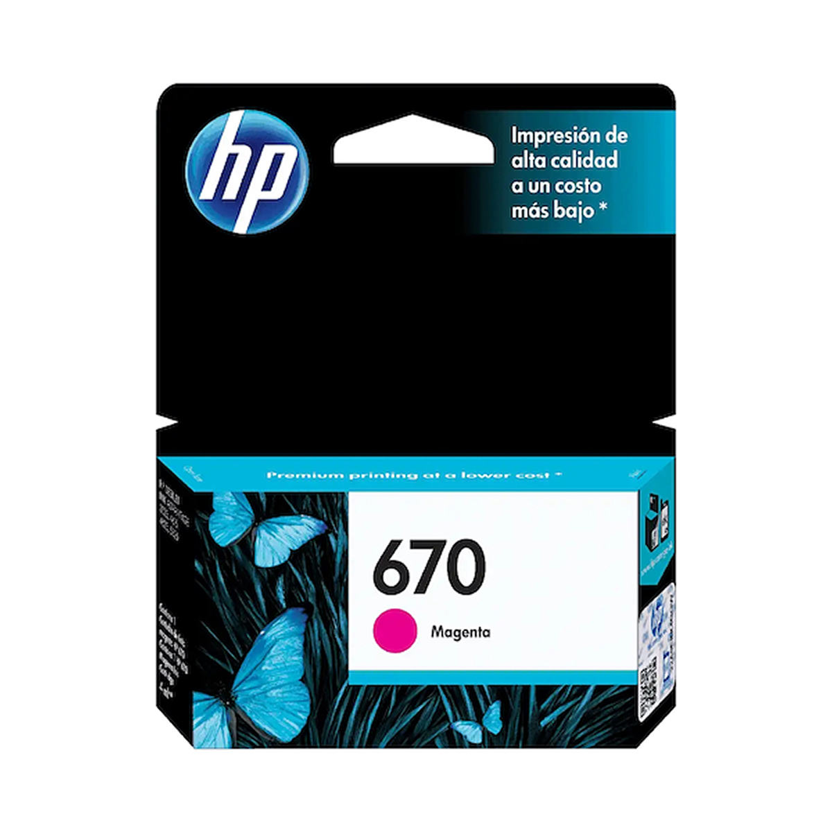 CARTUCHO DE TINTA HP ORIGINAL 670 MAGENTA