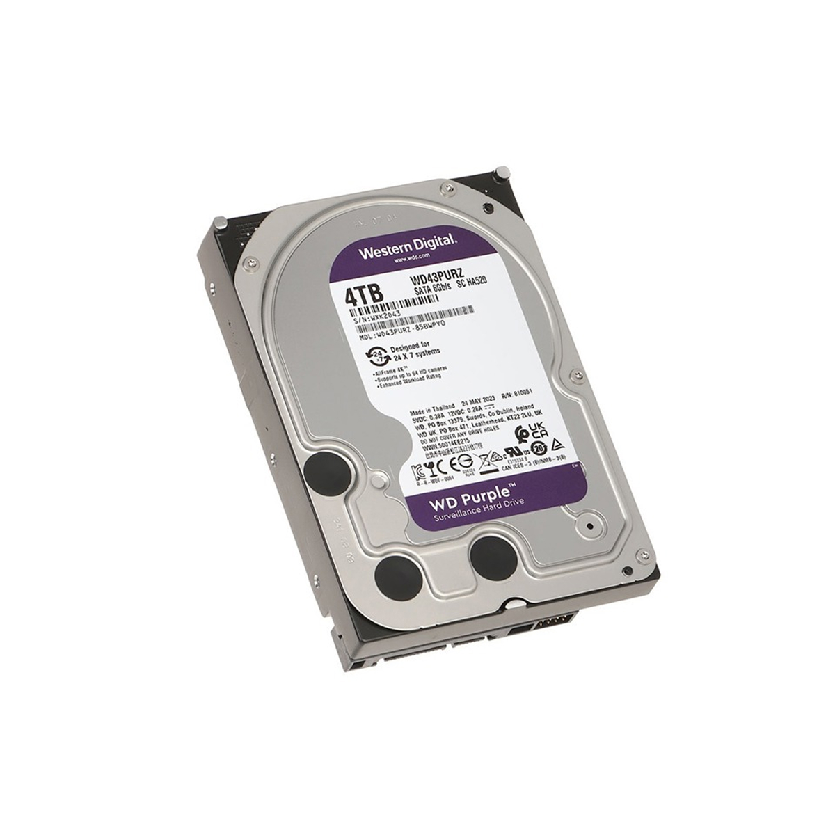 DISCO HDD 4TB WESTERN DIGITAL WD PURPLE WD43PURZ