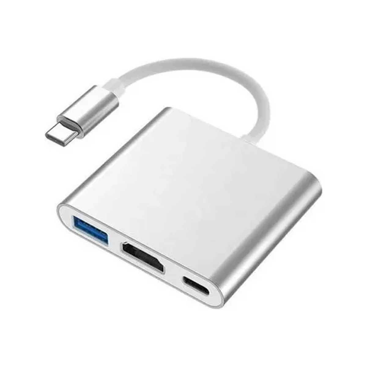 ADAPTADOR USB-C 3 EN 1 (USB 3.0 + HDMI + USB-C) NETMAK NM-TYPE