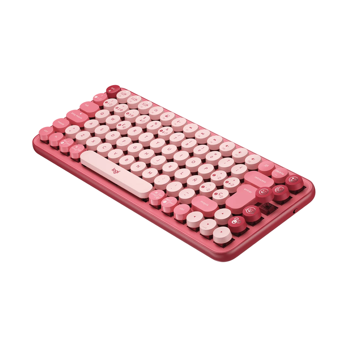TECLADO MECANICO LOGITECH POP KEYS CORAL ROSE