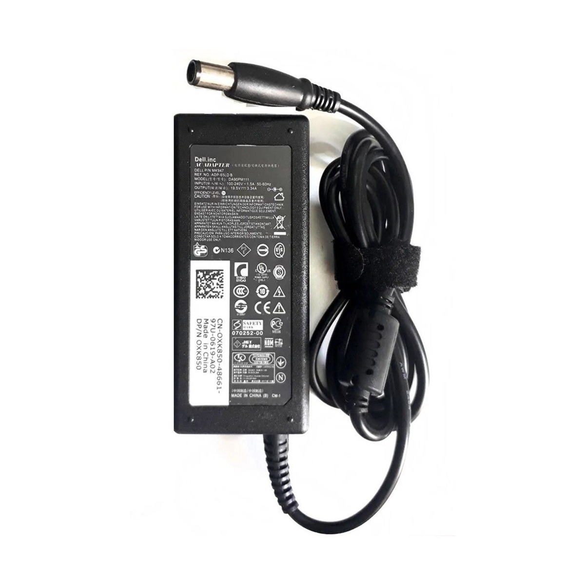 CARGADOR DE NOTEBOOK DELL INC DA65PM111 19.5V-3.34A/ 7.4MMX5.0MM