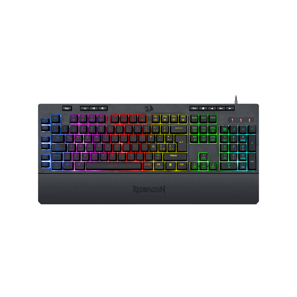 TECLADO GAMER RGB REDRAGON SHIVA K512RGB-1 NEGRO