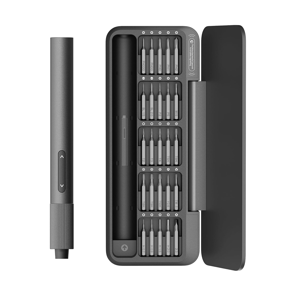 SET DE DESTORNILLADORES 25 UNIDADES + DESTORNILLADOR ELECTRICO HOTO QWLSD010