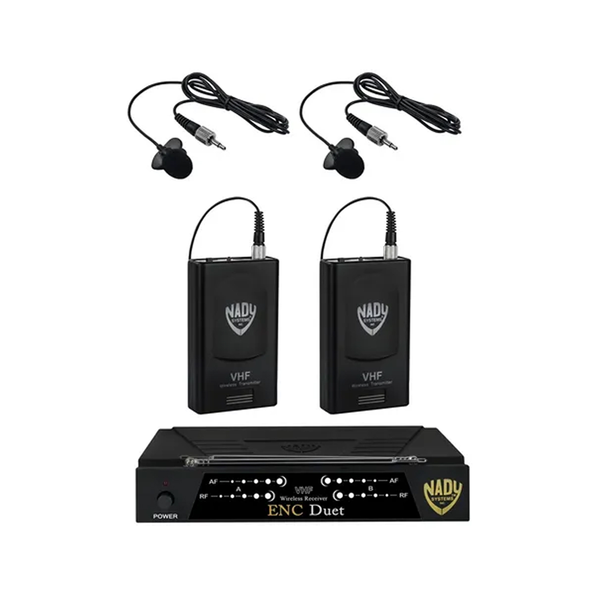 SISTEMA 2 MICROFONOS INALAMBRICOS NADY WLT ENCORE DUET X 2 WLT-15 VHF PR
