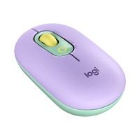MOUSE LOGITECH POP INALÁMBRICO LILA Y VERDE
