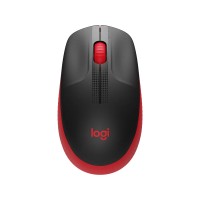 MOUSE INALÁMBRICO LOGITECH M190 ROJO Y NEGRO