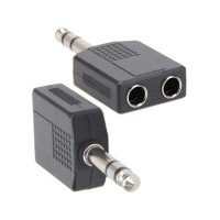 ADAPTADOR 2 PLUG 6.5MM A PLUG 6.5MM (STEREO)