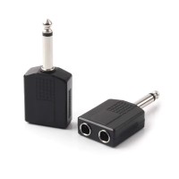 ADAPTADOR 2 PLUG 6.5MM A PLUG 6.5MM (MONO)