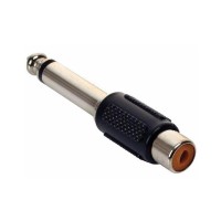 ADAPTADOR 1 RCA A 1 PLUG 6.5MM (MONO)