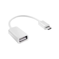 ADAPTADOR MICRO USB A USB-A S-K07 BLANCO