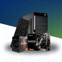 PC RYZEN 5 5600G + MB BIOSTAR B450MHP + 8GB RAM DDR4 + 120GB SSD + MOUSE Y TECLADO