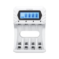 CARGADOR DE PILAS USB-C PARA 4 PILAS CON VISOR NOGA NG-600C