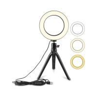 ARO DE LUZ LED CON TRIPODE DE 16CM