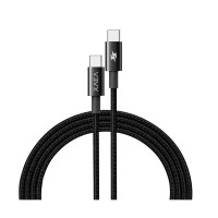 CABLE USB-C A USB-C MALLADO XAEA HERA NEGRO 1.5M