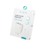 CARGADOR XAEA PREMIUM 18W 2 USB-A + CABLE LIGHTNING