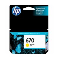 CARTUCHO DE TINTA HP ORIGINAL 670 AMARILLO