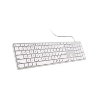 TECLADO CX ULTRADELGADO WK718B USB BLANCO