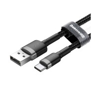 CABLE USB-C A USB-A 2A 3METROS GRIS/NEGRO BASEUS RAPID CHARGE