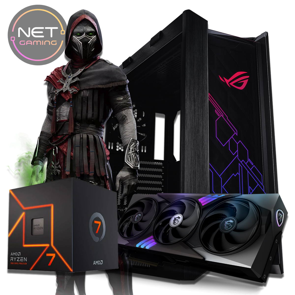 PC Gamer AMD Ryzen 7 7800X3D (AM5) - 32 GB DDR5 - SSD 1 TB M.2 - RTX 5080 16 GB DDR7