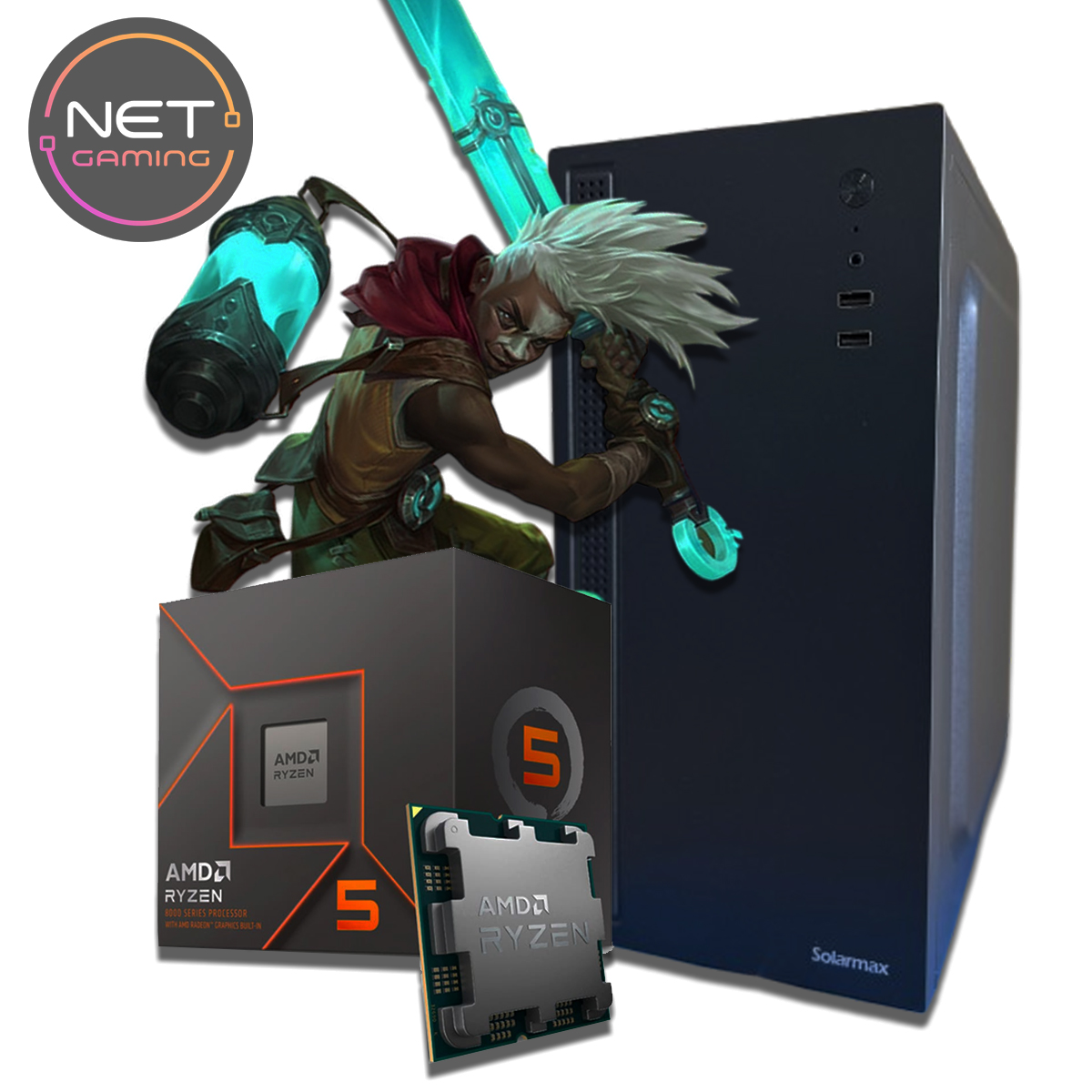 PC AMD Ryzen 5 8500G - 16 GB DDR5 - SSD 500 GB M.2