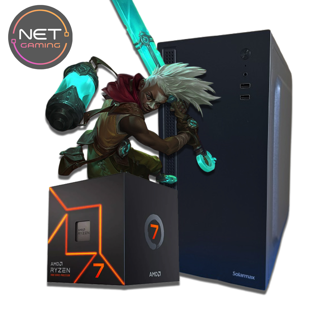 PC AMD Ryzen 7 8700G - 16 GB DDR5 - SSD 500 GB