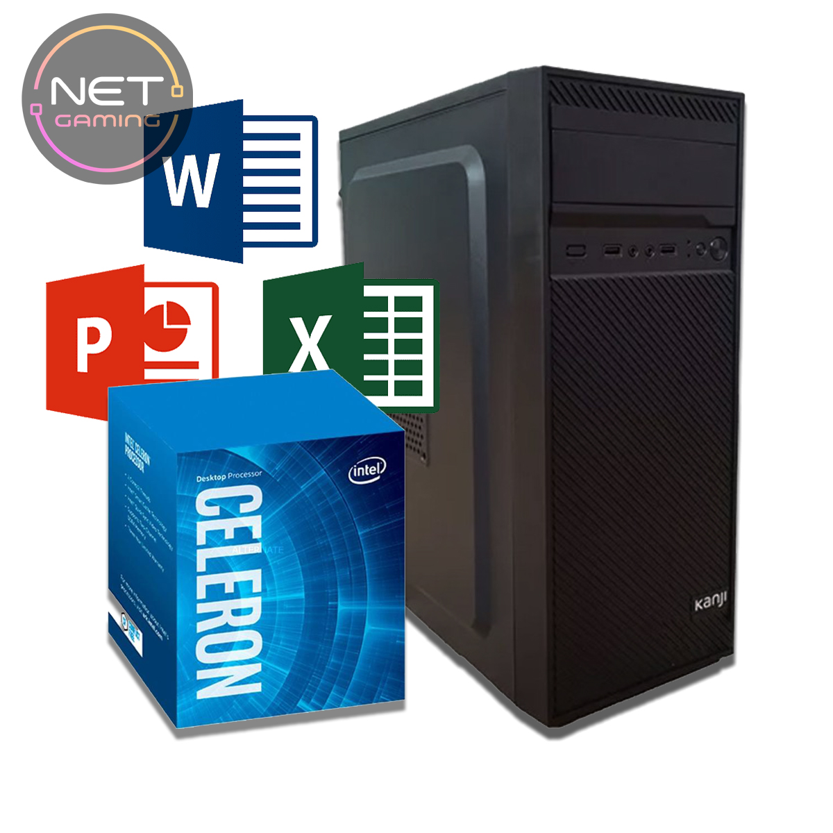 PC Oficina Intel Celeron Dual Core 3.5 - 8 GB DDR4 - SSD 240 GB