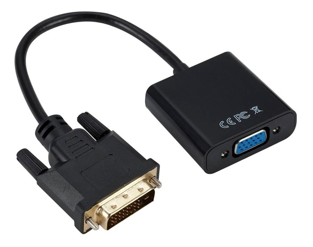 Conversor Adaptador Dvi D 24+1 A Vga Pc Vídeo A Monitor item 3112