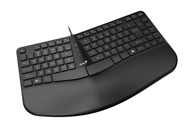Teclado Curvo Ergonomico Genius Ergo Kb-700 Black Usb