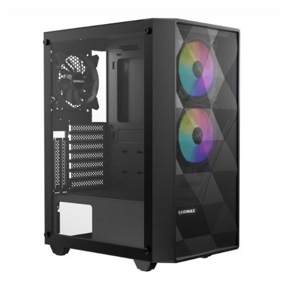 Gabinete Gamer Raidmax X902tbf 2x Fan 120mm Argb Negro