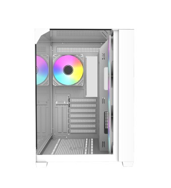 Gabinete Gamer Raidmax Infinita I620 Fishtank Argb Glass White