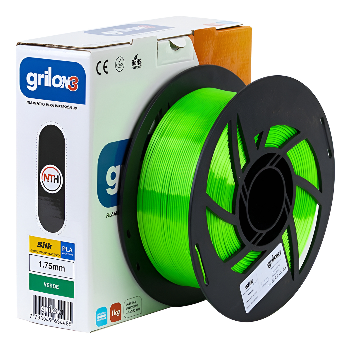 Filamento Grilon3 Pla SILK 1.75mm - 1kg - Impresion 3d