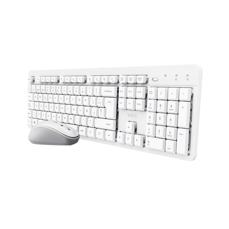 Teclado Y Mouse Trust Ody Ii Wireless Es White