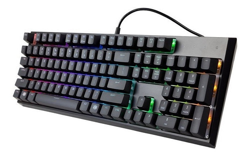 Kit Gamer Teclado Mouse Cooler Master Masterset Ms120 Rgb Color del teclado Negro