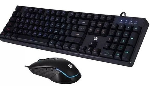 Kit Gamer Hp Km200 Rgb Mouse + Teclado Esp