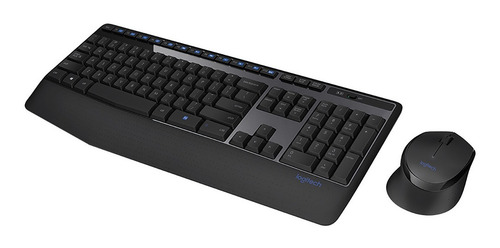 Teclado+Mouse Logitech Wir MK345 Black