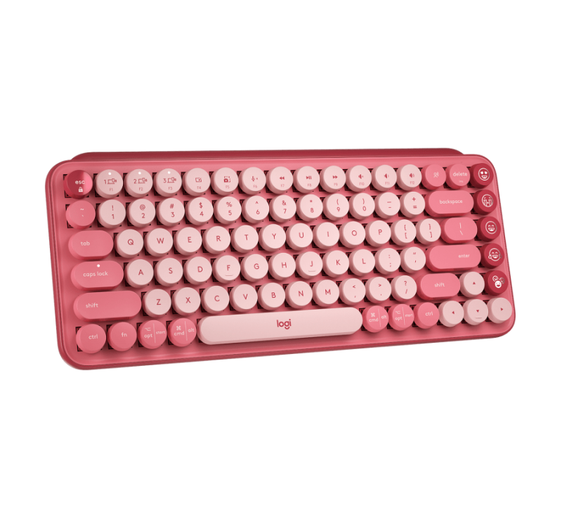 Teclado Logitech Pop Keys Mecanico Coral Rose