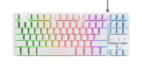 Teclado Trust Thado Tkl Es White Gxt833w