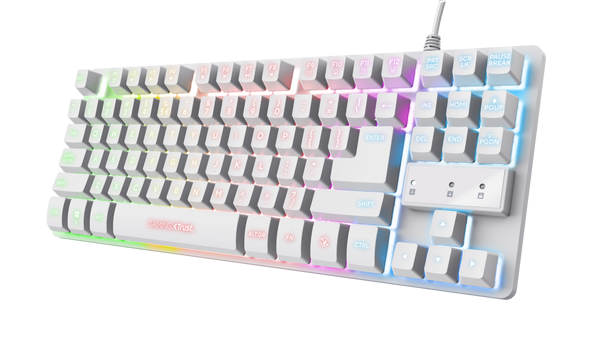 Teclado Trust Thado Tkl Es White Gxt833w