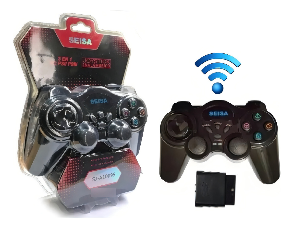 Joystick Inalambrico para Ps2 Ps3 Pc Sj-1009s Seisa