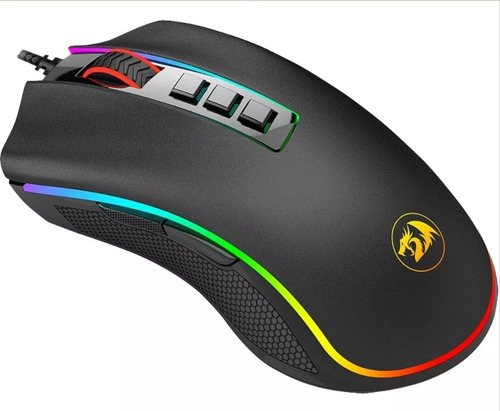 Mouse Gamer De Juego Redragon Cobra M711-fps-1 Negro 32000 Dpi