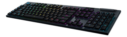 Teclado gamer bluetooth Logitech G Serie G QWERTY GL Tactile inglés US color negro con luz RGB G915