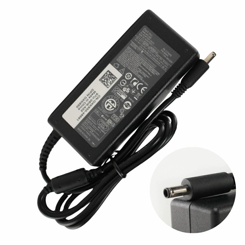 CARGADOR DELL ULTRABOOK 19.5V 3.34A 65W 4.5X3.0