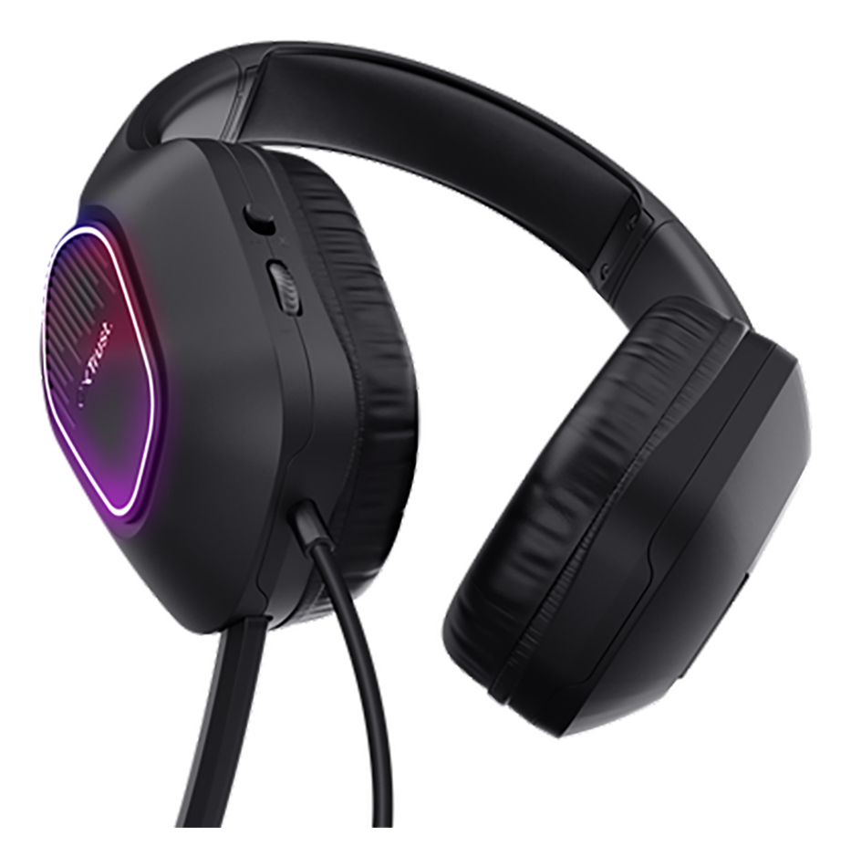 Auricular Gamer Trust Zirox Led Black Gxt416