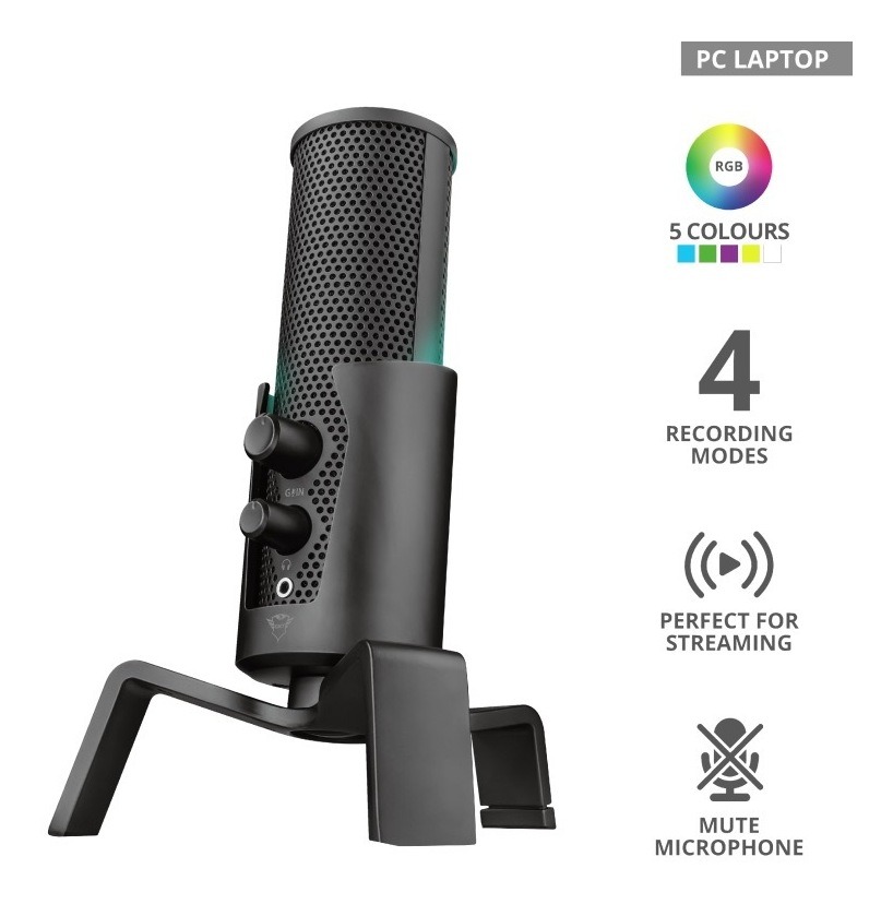 Microfono Trust Fyru 4in1 Streaming Mic Gxt258